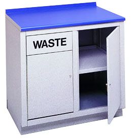 Writing Table with Storage and Waste