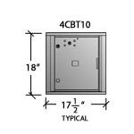 4C Front Loading, Single Parcel Locker 